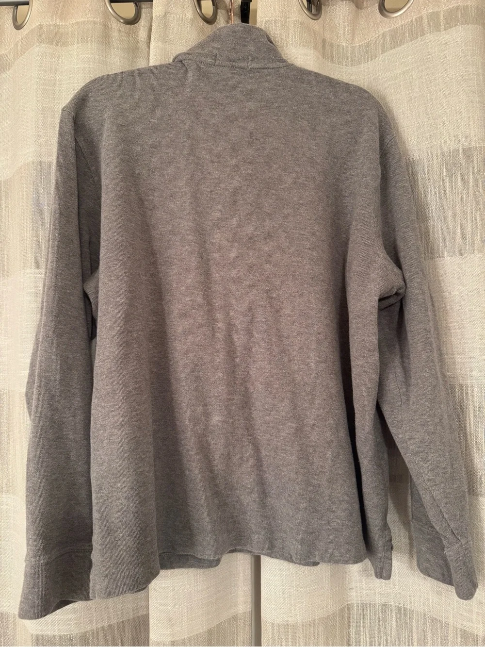 Polo by Ralph Lauren Men's Heather Gray Quarter-Zip Sweater